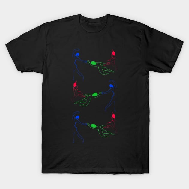 Neon La Danse by Henri Matisse Remix T-Shirt by thappier